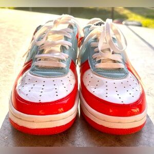 Vintage A Bathing Ape Bapesta 2003 Pepsi Low Sneaker size 10